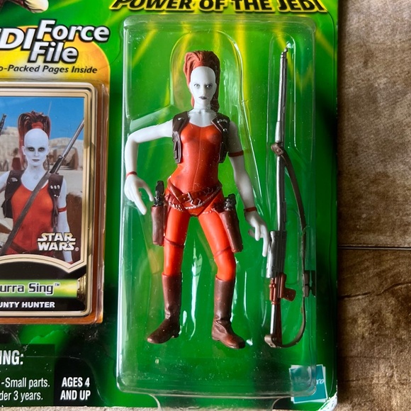 Star Wars Power of the Jedi Aura Sing Bounty Hunter Action Figure - Red - Picture 3 of 4